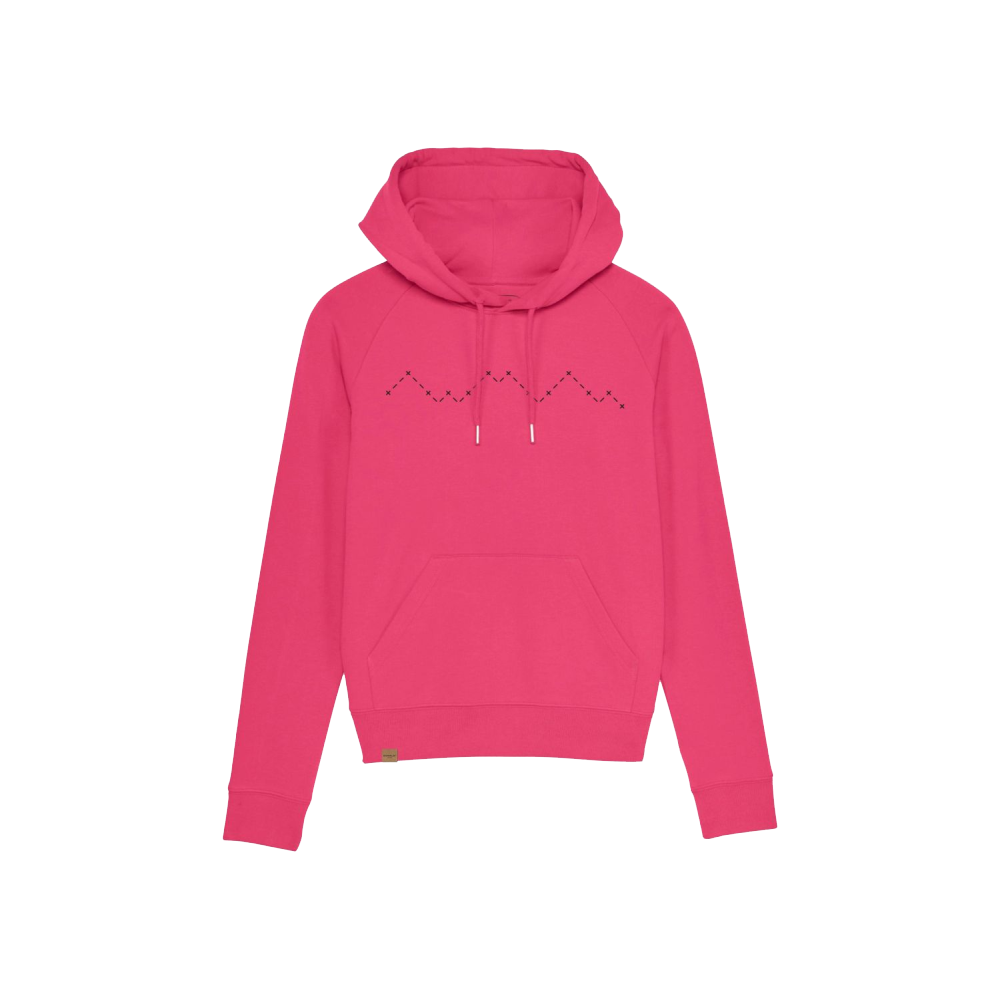 doggls, doggls austria, skinny mountain, damenbekleidung, hoodie, pink black