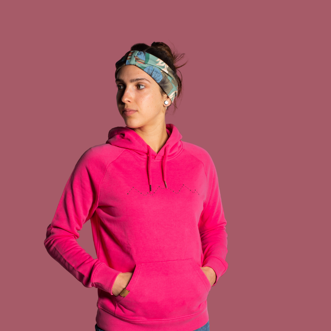 doggls, doggls austria, skinny mountain, damenbekleidung, hoodie, pink black