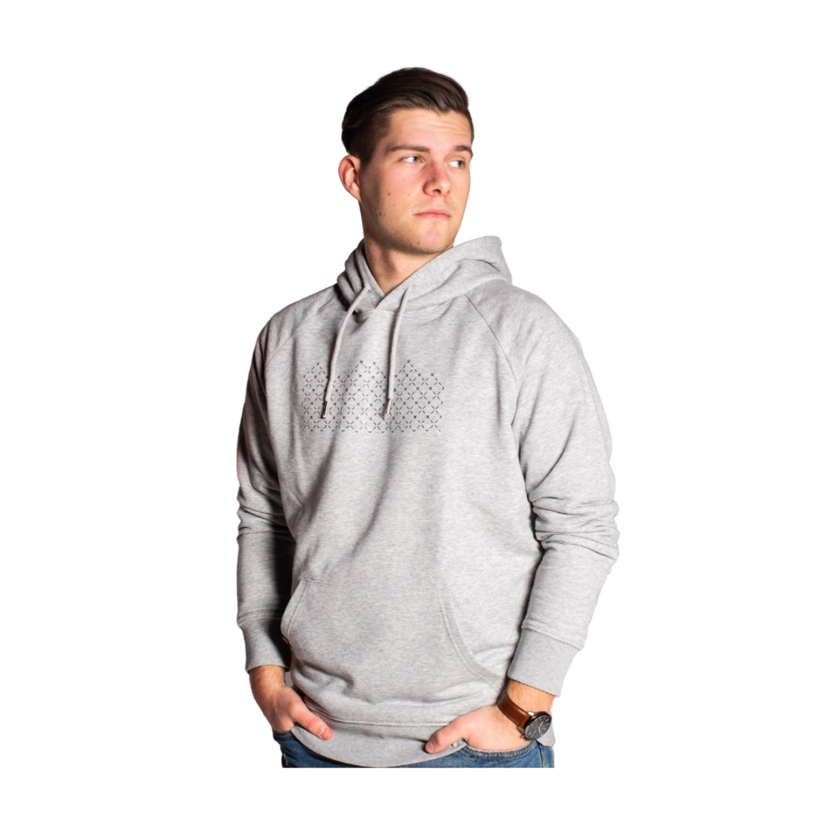 Hoodie (Mountain) - Gray / Black