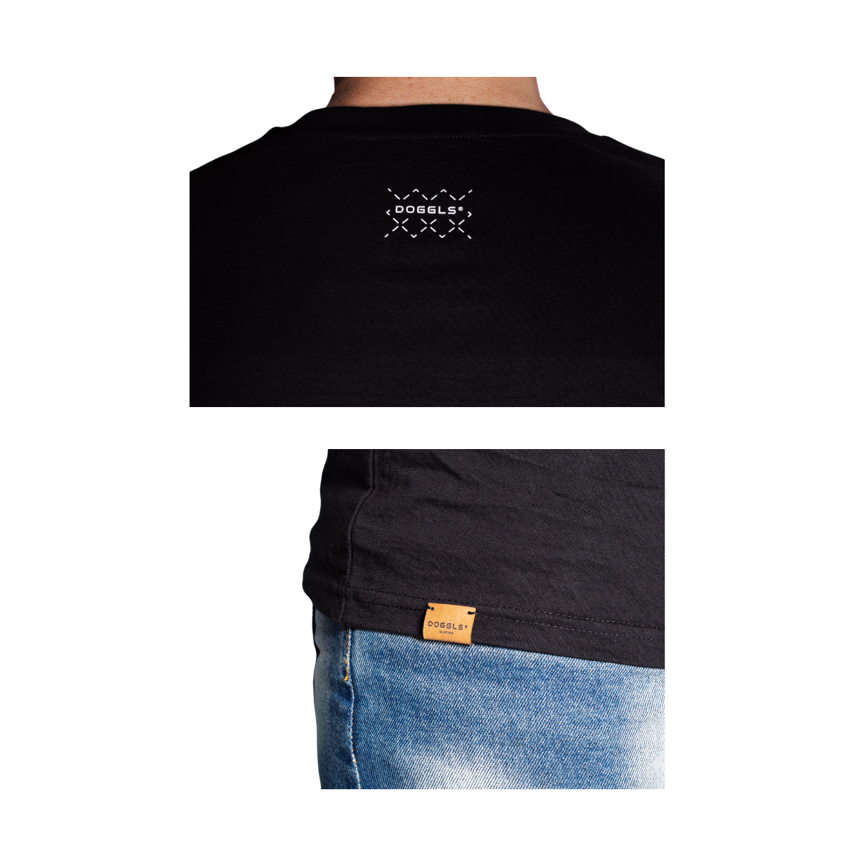 T-Shirt (Mountain) - Black / White