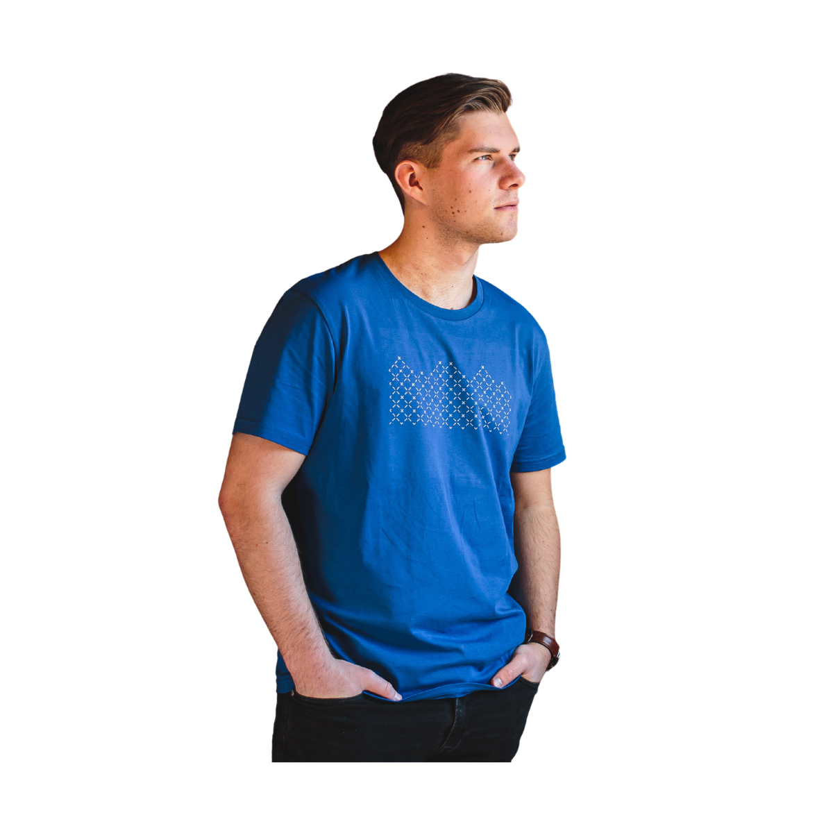 T-Shirt (Mountain) - Navy / Gray