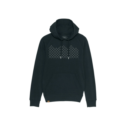 Hoodie (Mountain) - Black / White