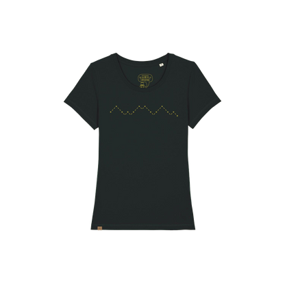 T-Shirt (Mountain) - Black / Gold